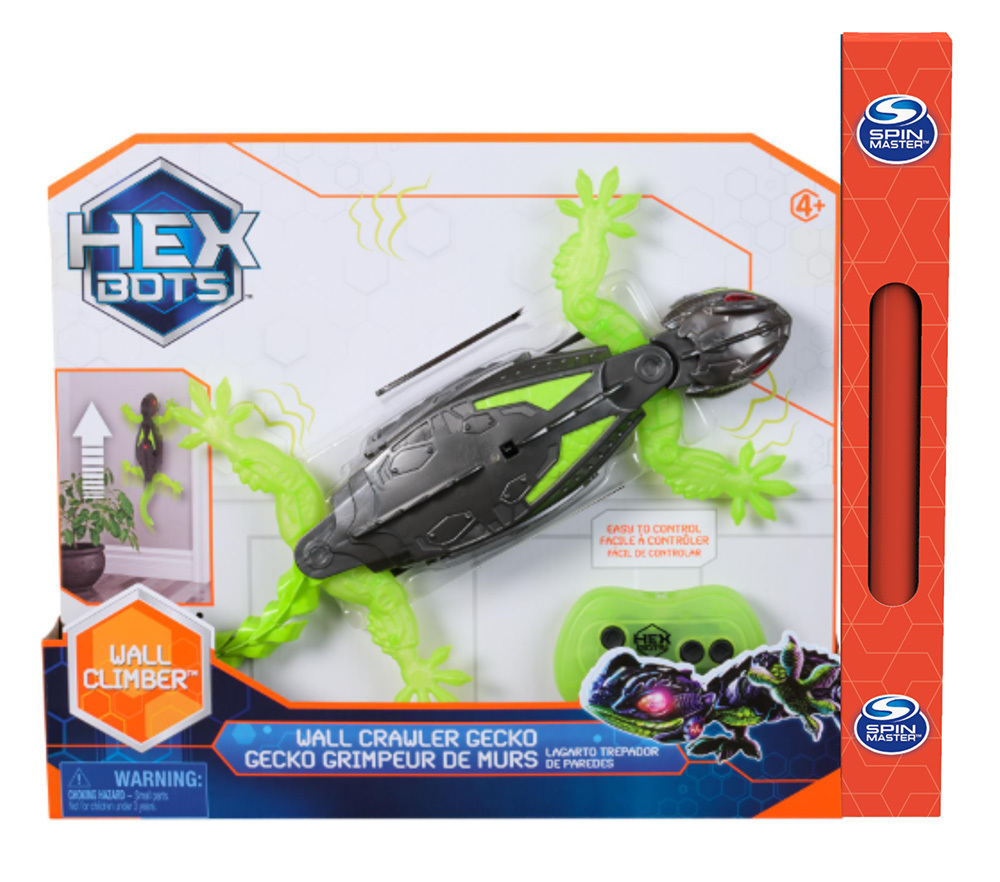 Παιχνιδολαμπάδα Spin Master Hexbots: Wall Climber - Wall Crawler Gecko (6070281)