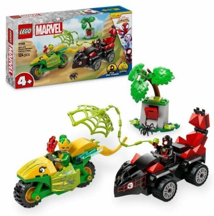 LEGO® Marvel: Spidey And His Amazing Friends Spin and Electro Dinosaur Vehicle Chase (11198) & Δώρο Λαμπάδα