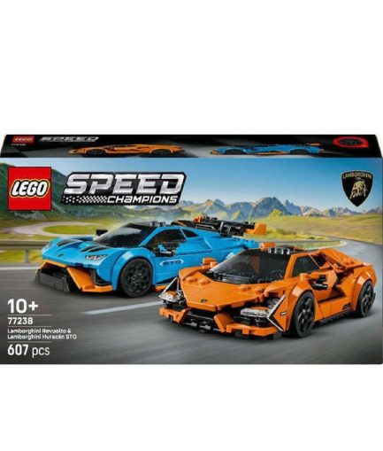 LEGO® Speed Champions Lamborghini Revuelto & Huracán STO (77238) & Δώρο Λαμπάδα