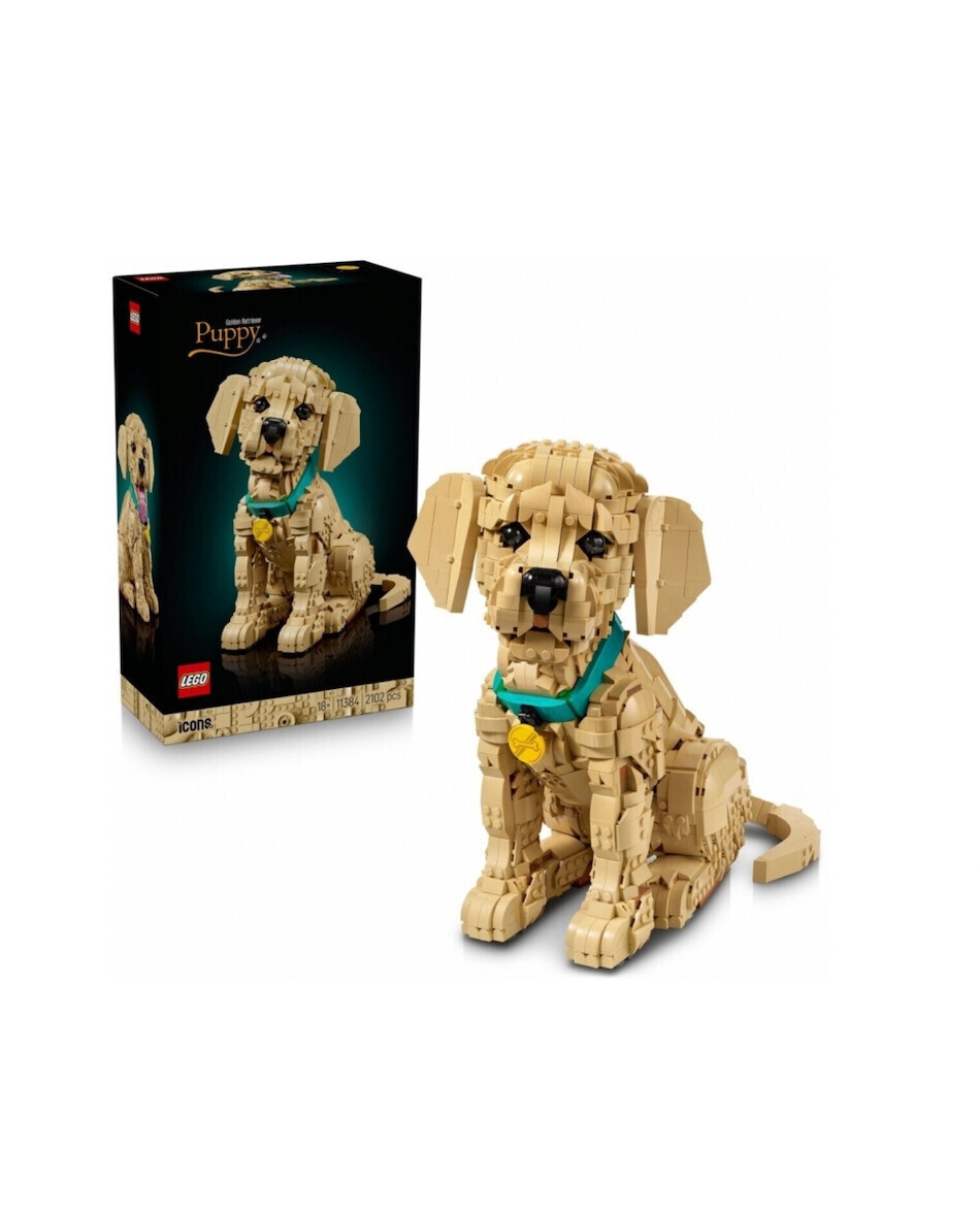 LEGO® Icons: Golden Retriever Puppy (11384) & Δώρο Λαμπάδα