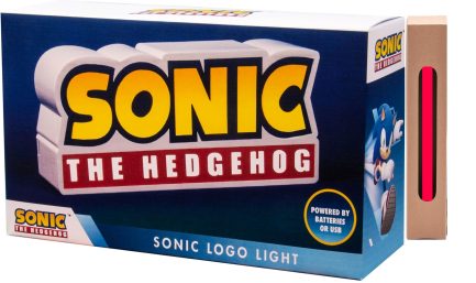 Διακοσμητικό Φωτιστικό Fizz Creations Sonic Hedgehog Logo Κίτρινο 23x6x13εκ. (320004) & Δώρο Λαμπάδα