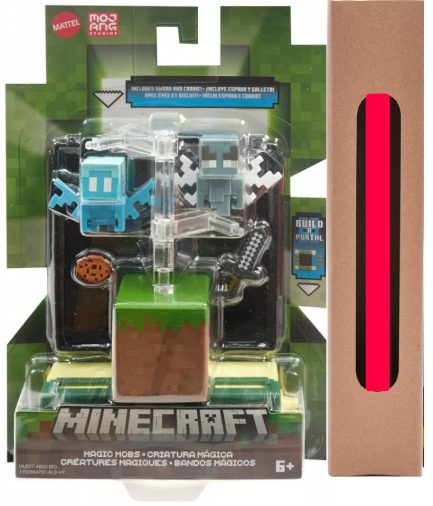 Mattel Minecraft: Build a Portal - Magic Mobs Core Figures (HLB27) & Δώρο Λαμπάδα