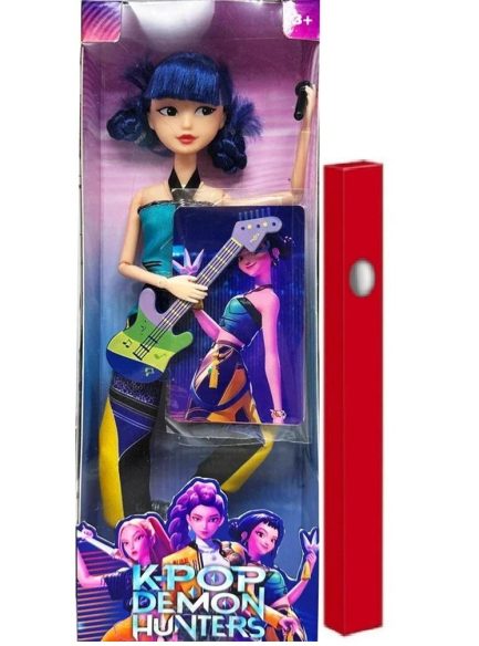 Πασχαλινή Λαμπάδα KPop Demon Hunters Zoey Με κιθάρα & Μουσική 30cm (kp-01ea)
