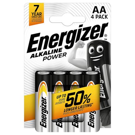 Αλκαλική μπαταρία Εnergizer ΑA-LR6 Alkaline Power, σε blister 4 τεμαχίων