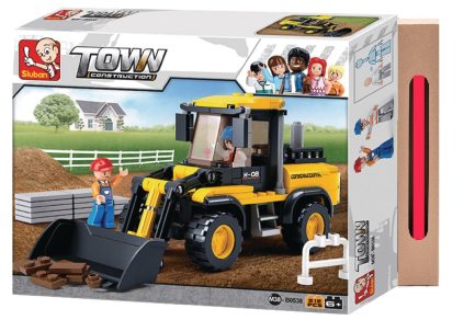 Παιχνιδολαμπάδα Sluban Τουβλάκια Town: Wheel Loader για 6+ Ετών 212τμχ (M38-B0538)