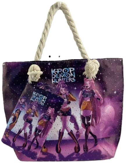K-pop Demon Hunters Small handle bag & wallet (30*23*8CM + 10*15cm) (12310-46-22)