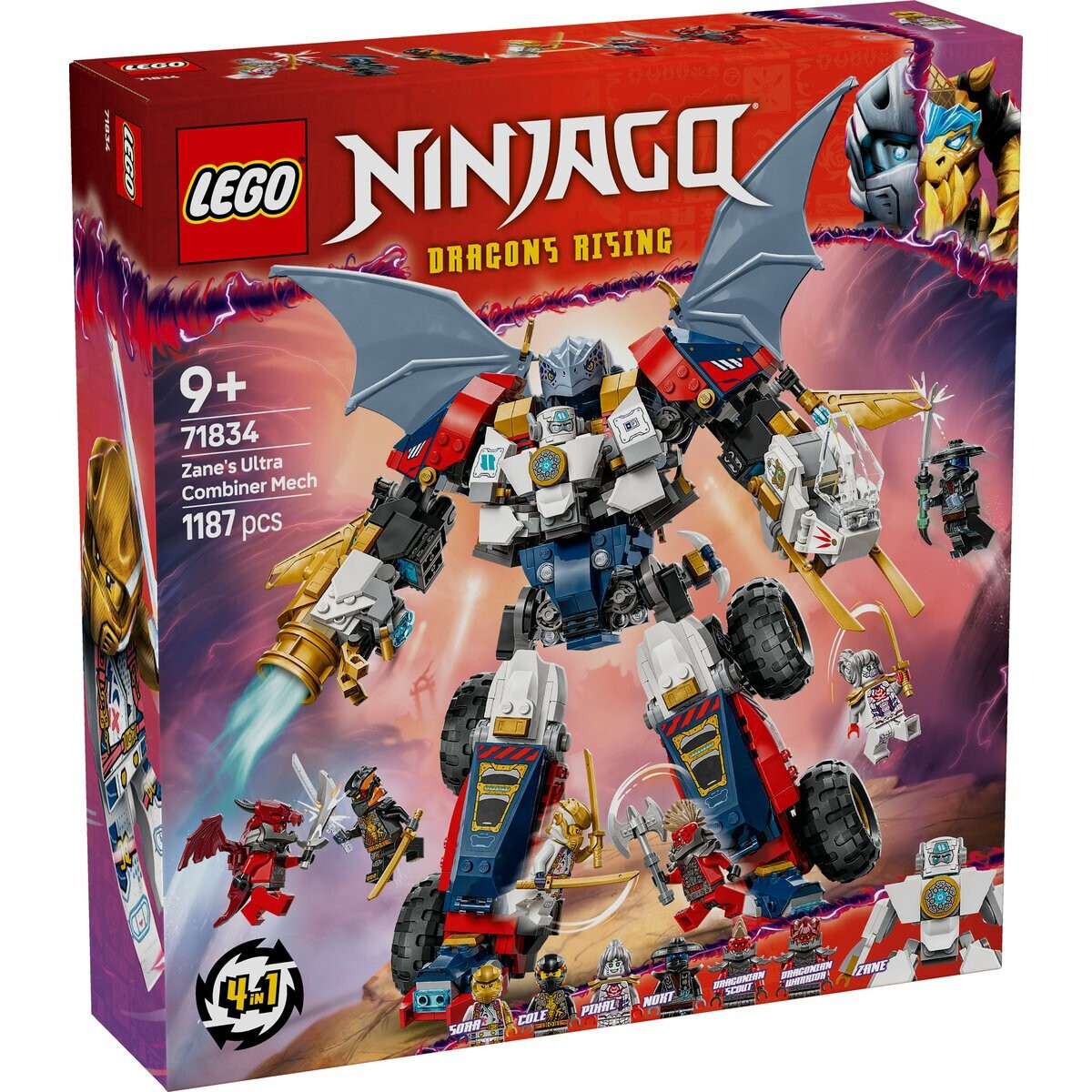LEGO NINJAGO® Dragons Rising: Σούπερ Συνδυαστική Εξωστολή του Ζέιν (71834)