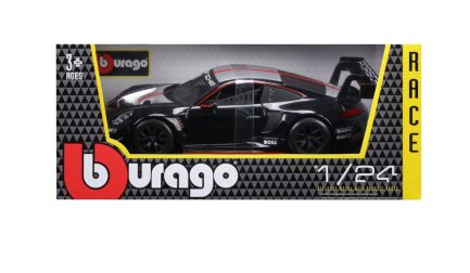 Bburago Αυτοκινητάκι Porsche 911GTR3 202 Μαύρο 1:24 για 3+ Ετών (18/28048)