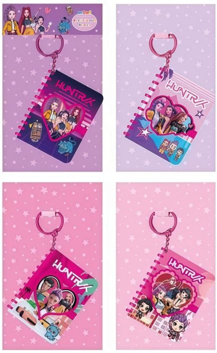 K-pop Μπρελόκ με Pocket Σημειωματάριο 4-σχέδια (τυχαία επιλογή) (BC-537-7) (1Tεμ.)