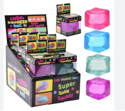 Antistress Squishy Ice Cube Slow Rising 4 χρώματα- Τυχαία επιλογή (TBT0051)
