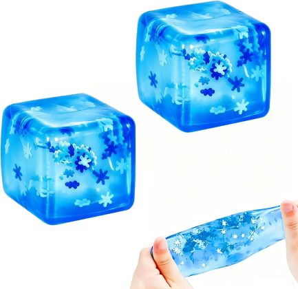 Antistress Squishy Blue Ice Cube With Snowflake Slow Rising 1τεμ.(TB23575)