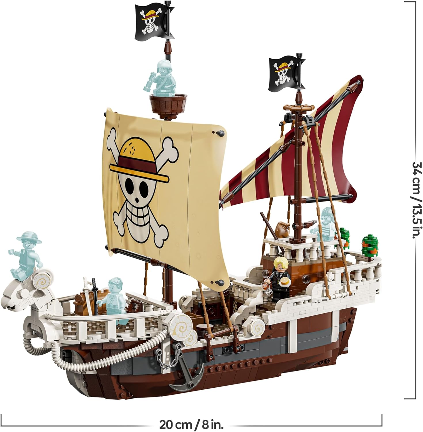 LEGO One Piece The Going Merry Pirate Ship για 10+ Ετών 1376τμχ (75639) - Image 8