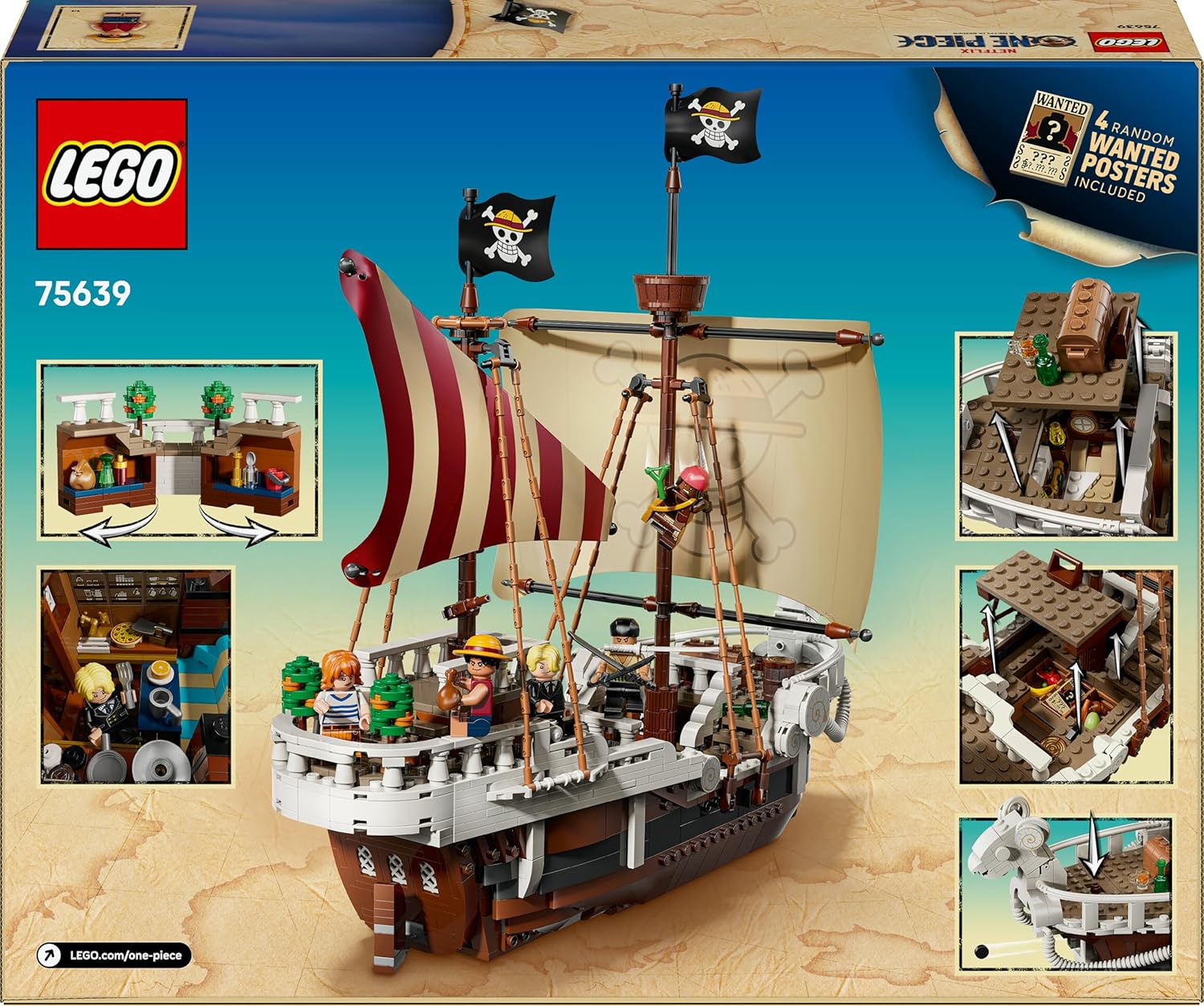 LEGO One Piece The Going Merry Pirate Ship για 10+ Ετών 1376τμχ (75639) - Image 9