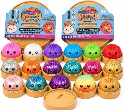 Cute Dumpling Buns Squishy Stress Ball Smile Face Steamed Bun Fidget Toy (Τυχαία επιλογή 1τεμ.)(HZSS-206)