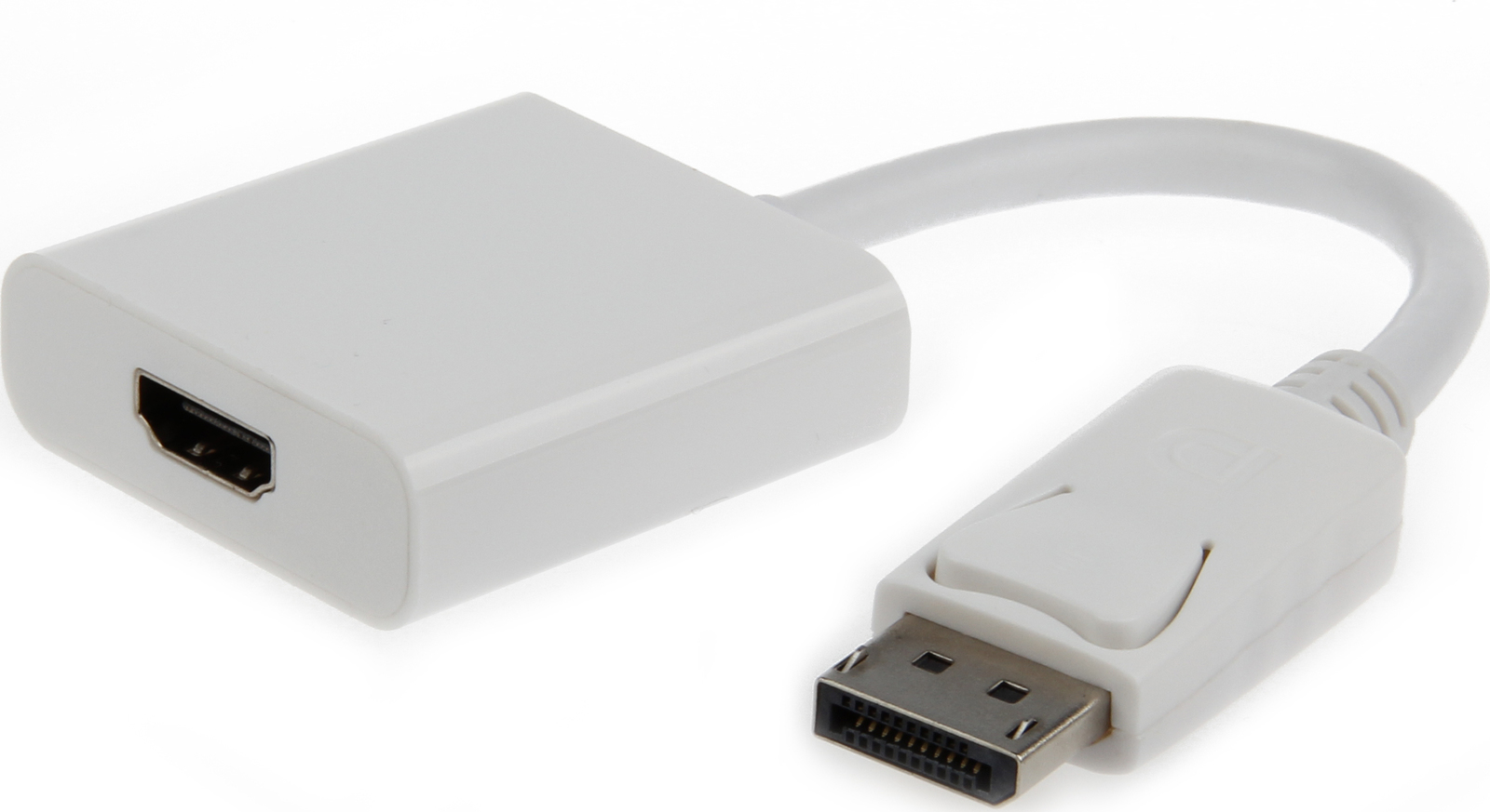 Cablexpert Μετατροπέας DisplayPort male σε HDMI female Λευκό 1τμχ (A-DPM-HDMIF-002-W ) 20CM