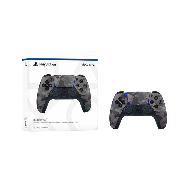PS5 Sony DualSense Wireless Controller - Grey Camo - Image 2