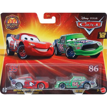Mattel Disney Pixar: Cars - Lighting McQueen and Chick Hicks (Set of 2) (JDH47)