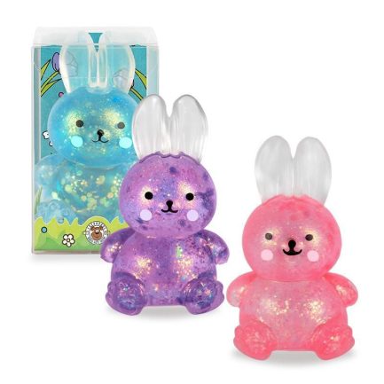 Antistress Trend Happy Spring Time Squeezy Glitter Rabbit 10cm (968166 ) (3- Χρώματα - Τυχαία επιλογή)