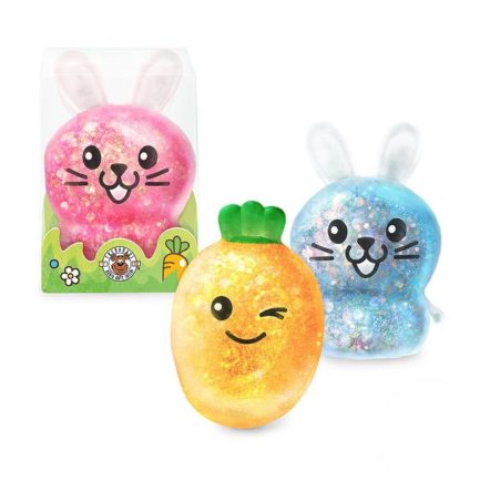Antistress Trend Happy Spring Time Squeezy Glitter Rabbit & Carrot (τυχαία επιλογή) (967169) (3- Σχέδια- Τυχαία επιλογή) 1Τεμ.