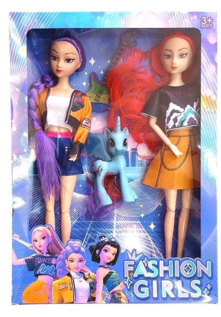 Σετ Κούκλες Φιγούρα KPOP Demon Hunters Rumi & Mira 35 cm με unicorn και κιθάρα 51520-101