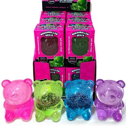 Puckator Squeezy Maltose Marshmallow Bear Glow in the Dark Stress Toy  (Τυχαία επιλογή 1τεμ.) (TY1027)