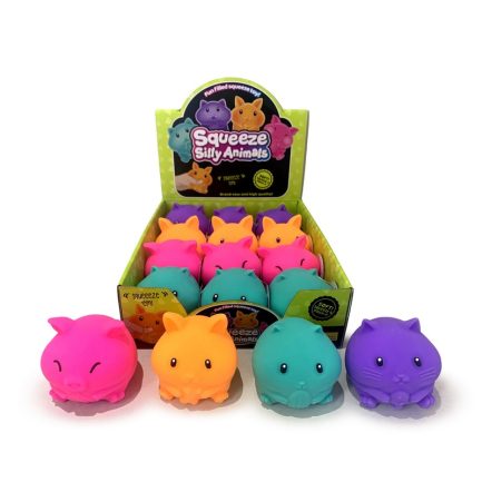 Puckator Squeezy Neon Mouse Stress Toy (Τυχαία επιλογή 1τεμ.) (TY1028)