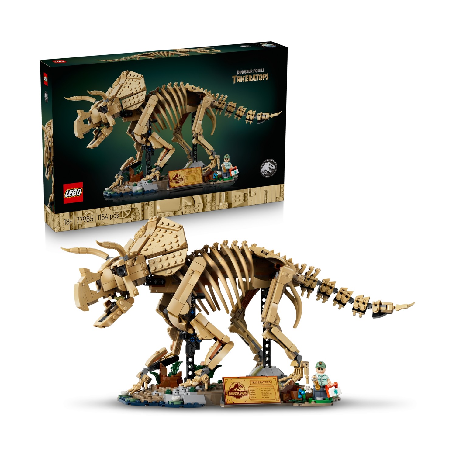 LEGO Jurassic World: Απολιθώματα Δεινοσαύρων: Τρικεράτοπας (77985)