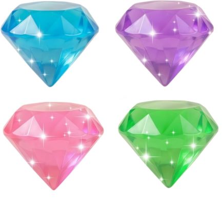 Sugar Glitter Diamonds Παιχνίδι Anti-Stress Διαμάντι 6cm (4 χρώματα- Τυχαία επιλογή) (3111108)