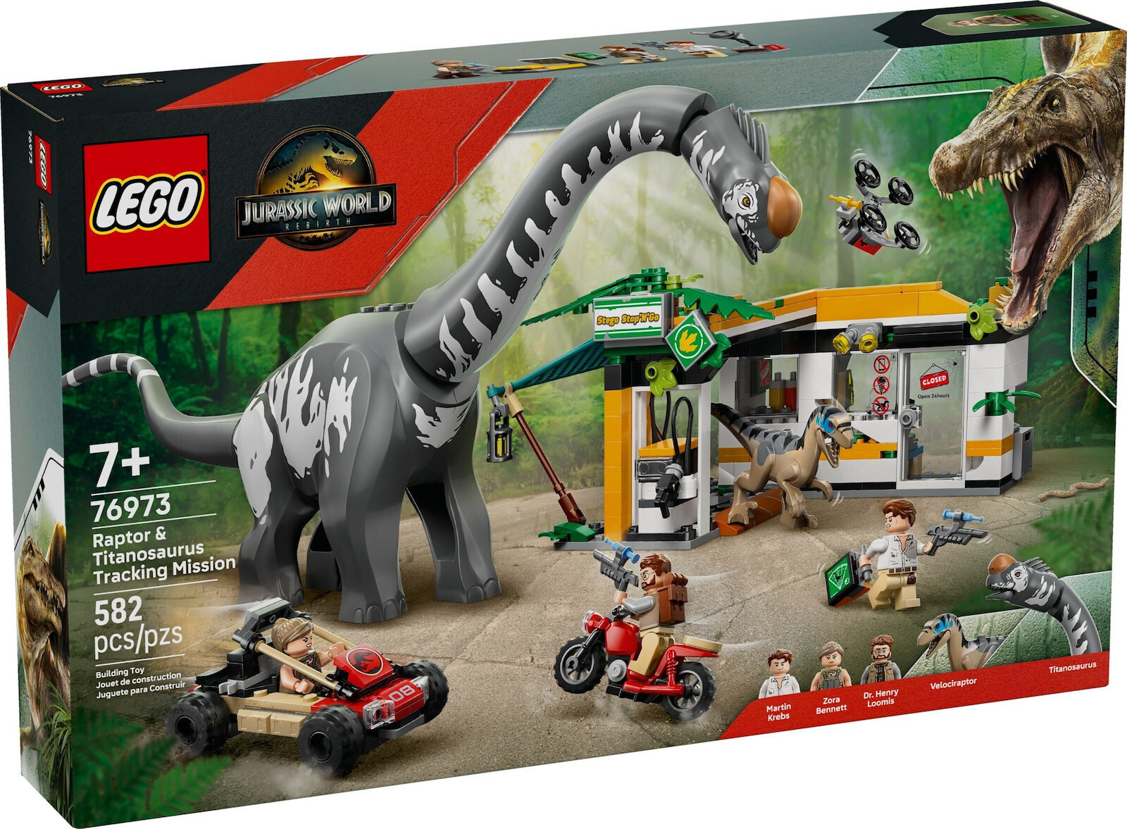 LEGO Jurassic World: Raptor & Titanosaurus Tracking Mission (76973)