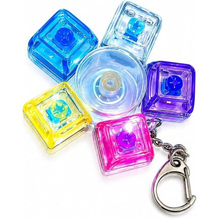 Antistress Spinner Clicker Πλήκτρα 5 Tεμαχίων Φως Μπρελόκ (3208035)