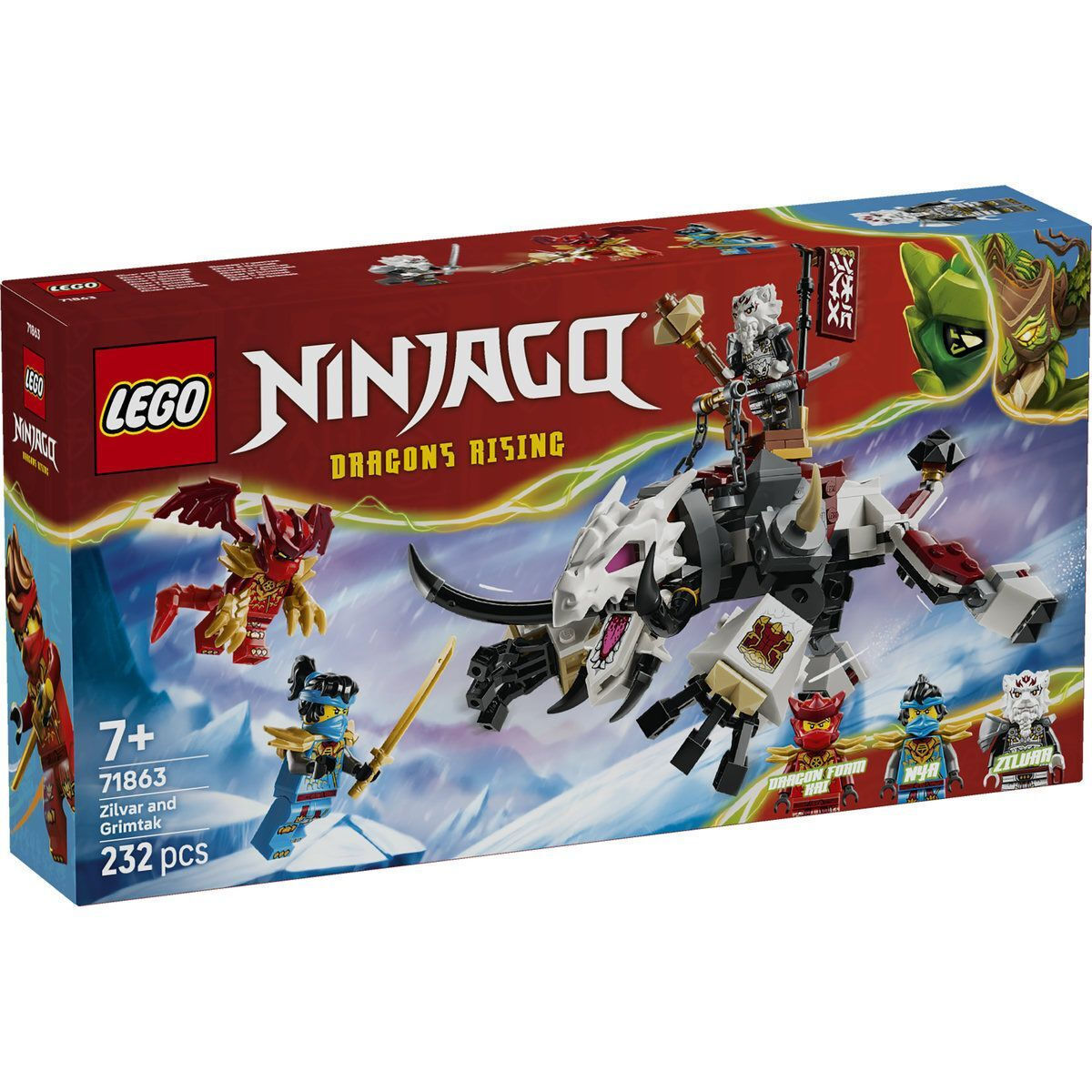 LEGO NINJAGO: Zilvar and the Monster Dragon Grimtak για 7+ Ετών 232τμχ  (71863)