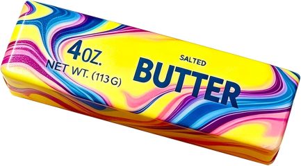 Realistic Soft Butter Stick Stress Relief Toy ((Dazzling Colors)) (13.5cm) (BS-A1 )