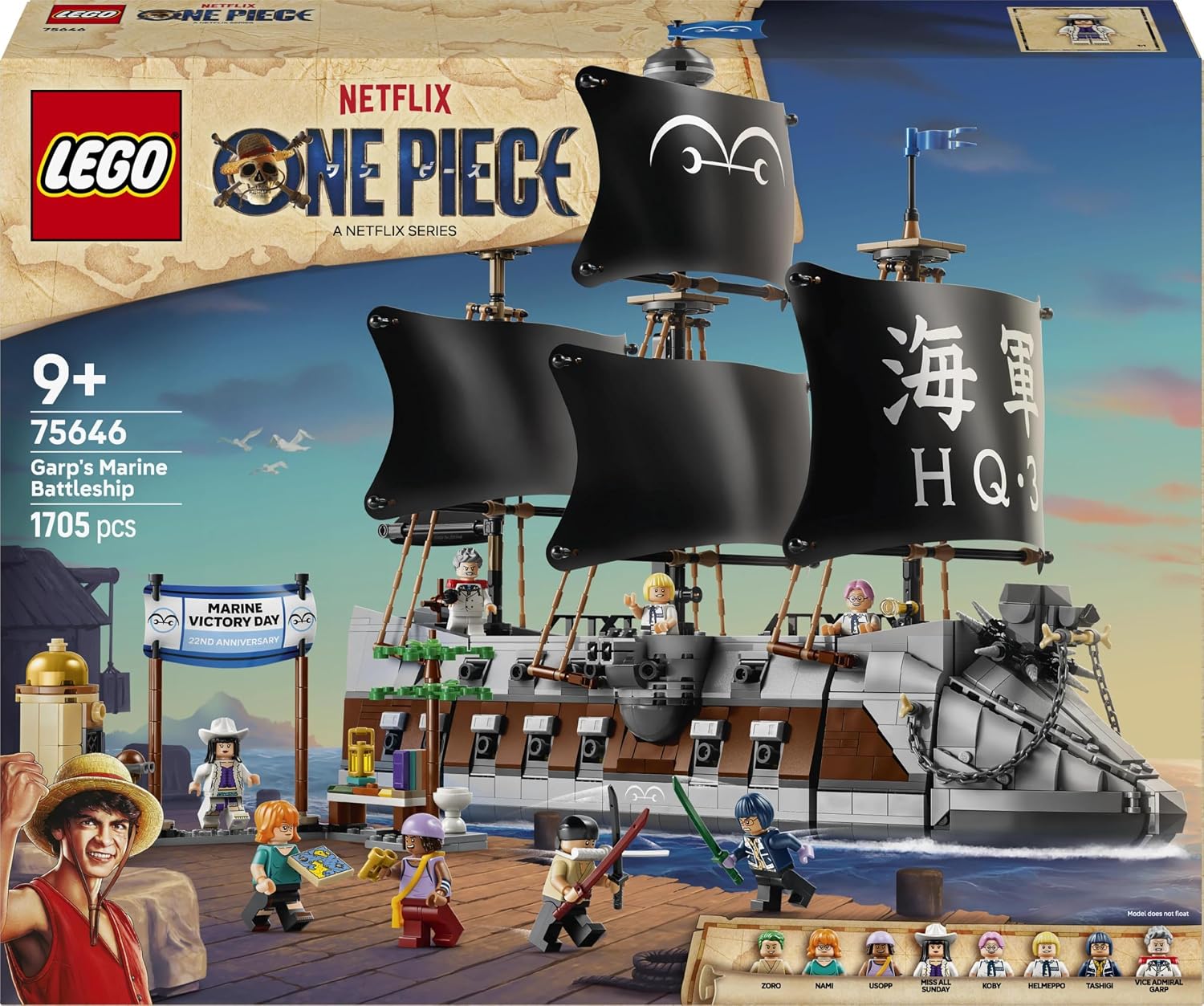 LEGO ONE PIECE: Garp’s Marine Battleship (75646)