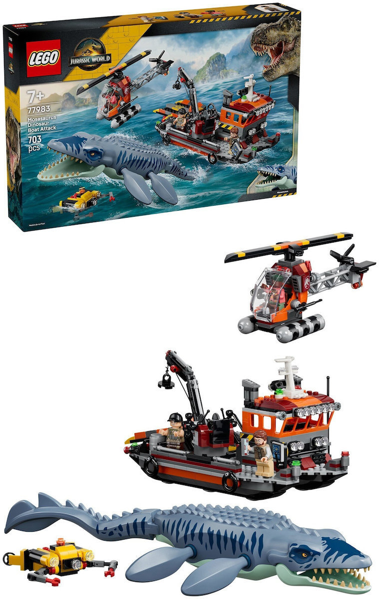 LEGO Jurassic World: Επίθεση Δεινοσαύρου Μοσάσαυρου σε Σκάφος (77983) - Image 2