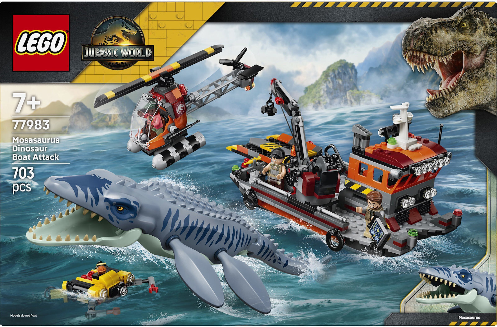LEGO Jurassic World: Επίθεση Δεινοσαύρου Μοσάσαυρου σε Σκάφος (77983)