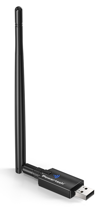 Powertech PT-1386 Αντάπτορας Δικτύου USB με Ασύρματη Σύνδεση Wi-Fi 900Mbps και Αποσπώμενη Κεραία - Image 2