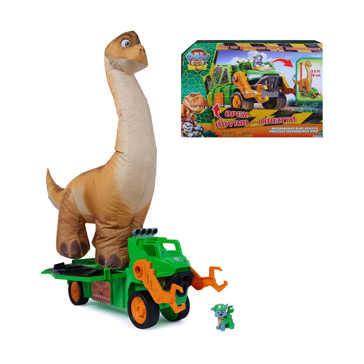 Spin Master Paw Patrol: The Dino Movie - Megasaurus Dino Vehicle (6075939)