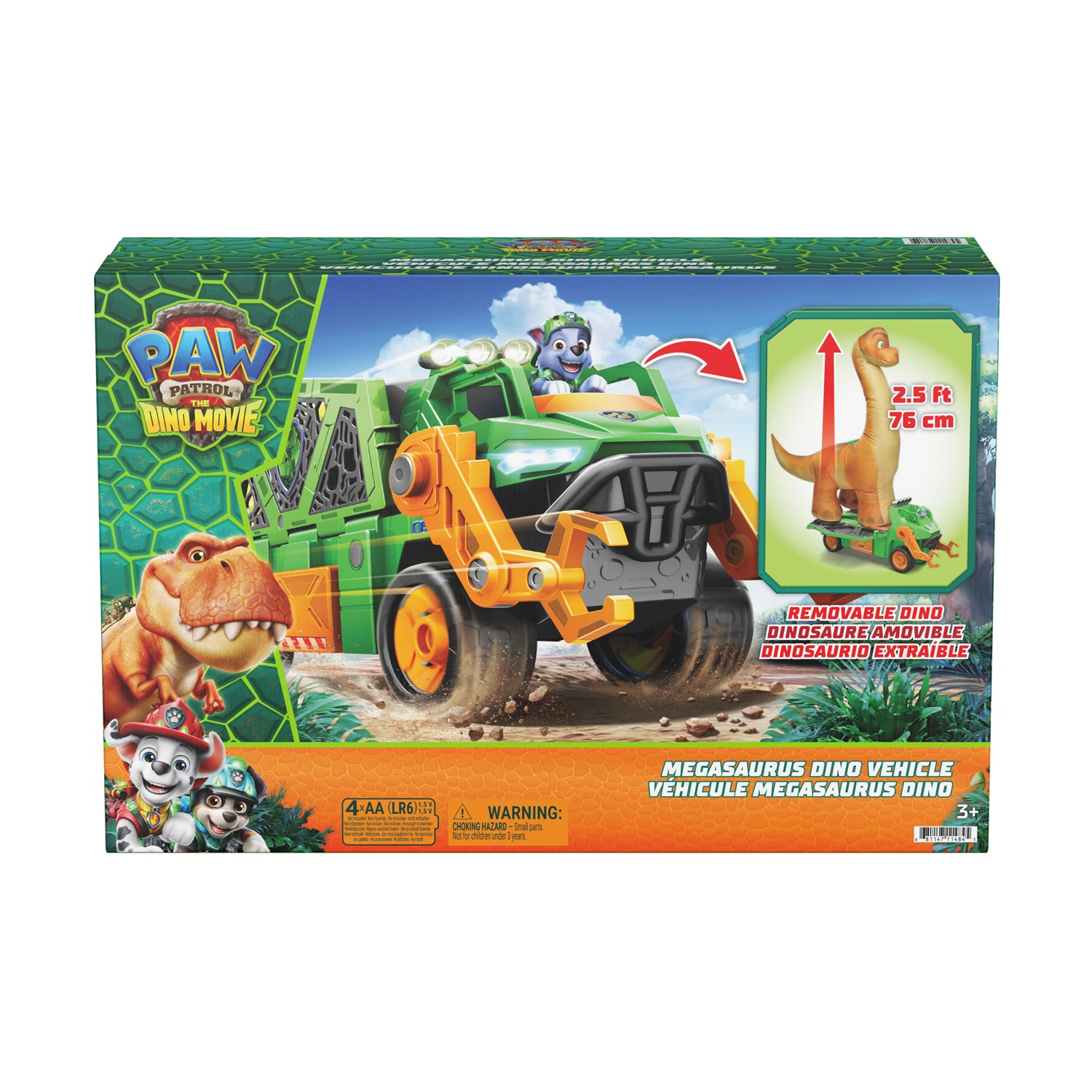 Spin Master Paw Patrol: The Dino Movie - Megasaurus Dino Vehicle (6075939) - Image 2