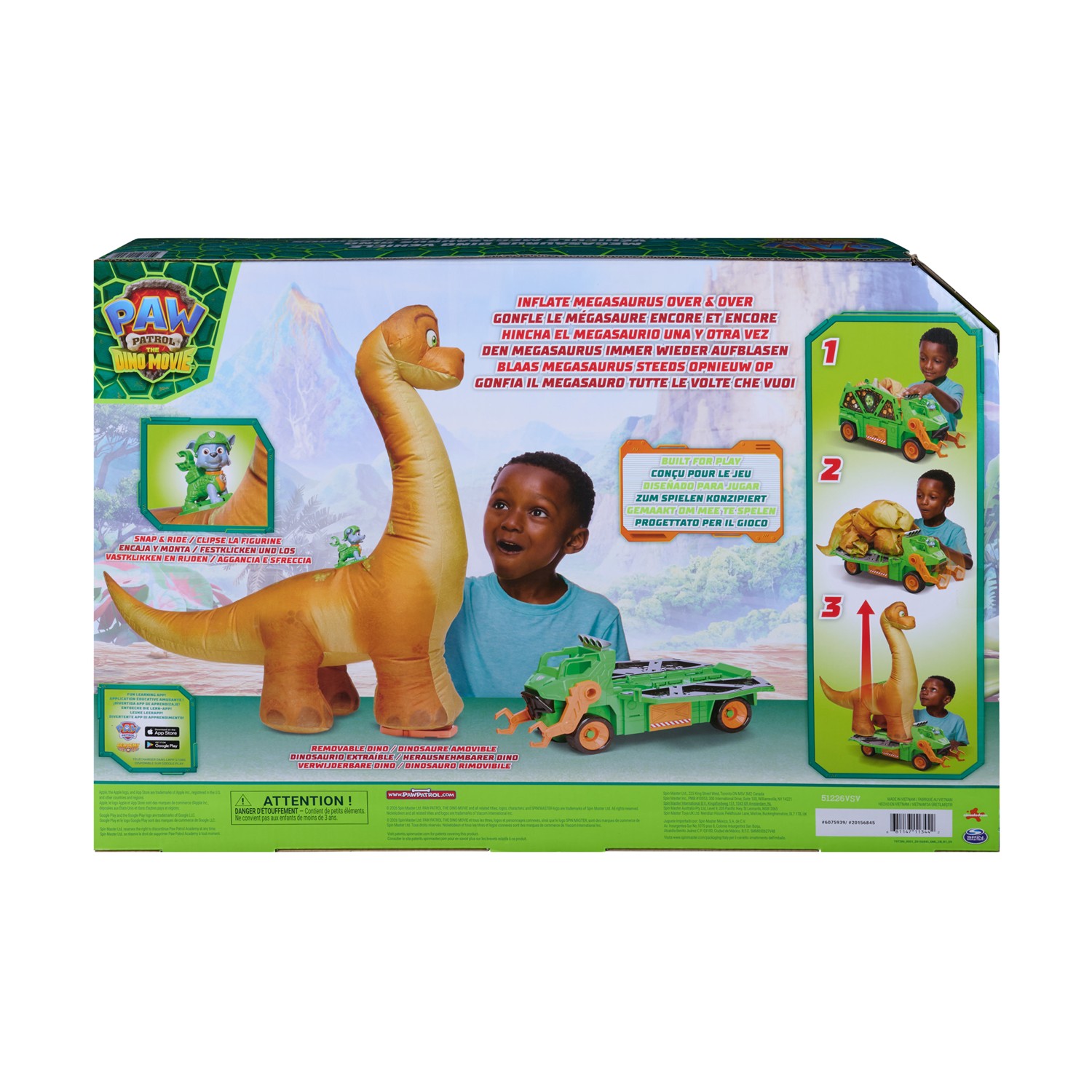 Spin Master Paw Patrol: The Dino Movie - Megasaurus Dino Vehicle (6075939) - Image 5