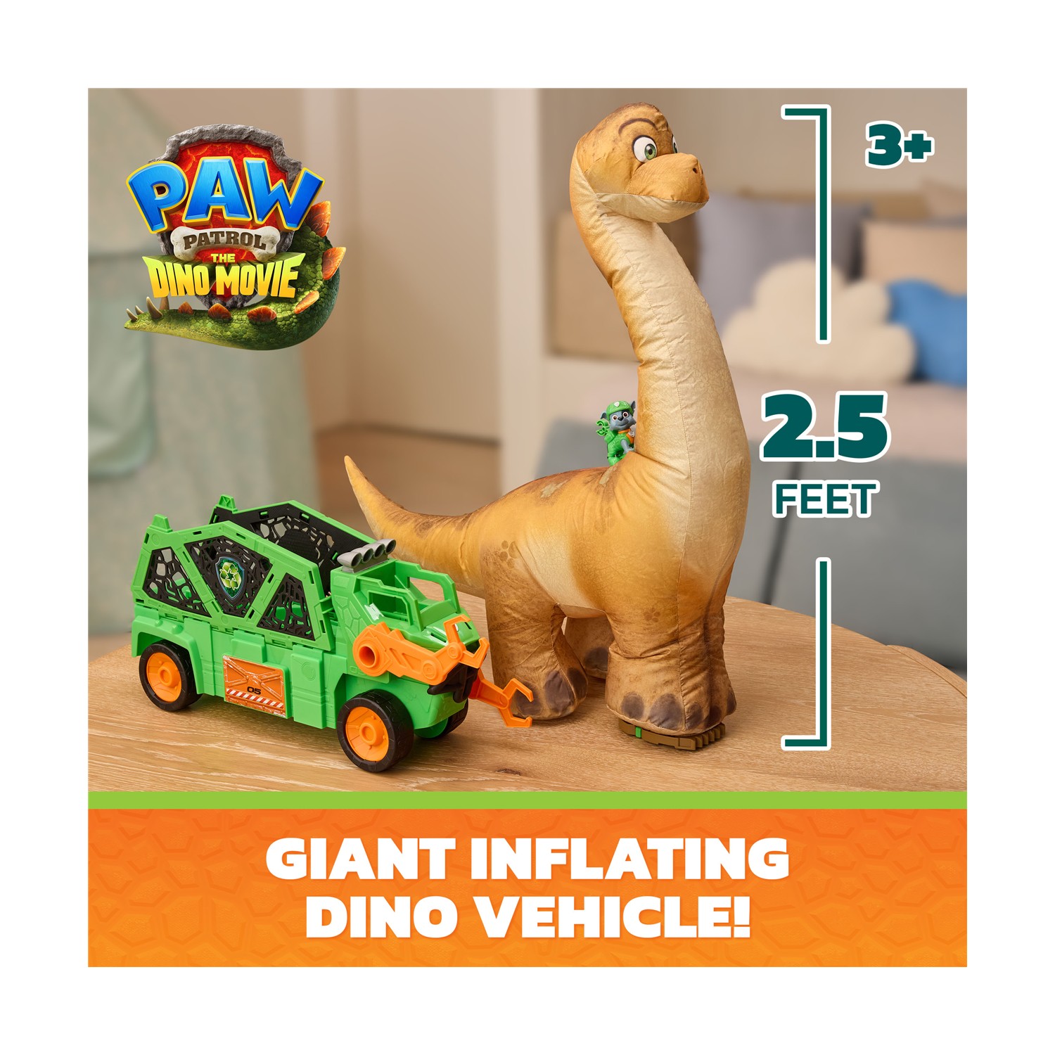 Spin Master Paw Patrol: The Dino Movie - Megasaurus Dino Vehicle (6075939) - Image 6