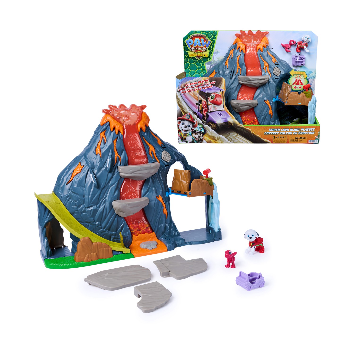Spin Master Paw Patrol: The Dino Movie - Volcano Rescue Playset (6076336)
