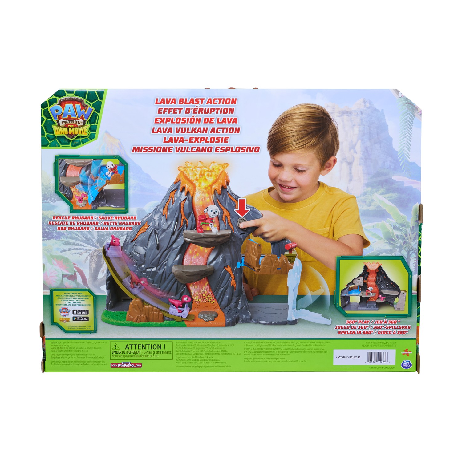 Spin Master Paw Patrol: The Dino Movie - Volcano Rescue Playset (6076336) - Image 5