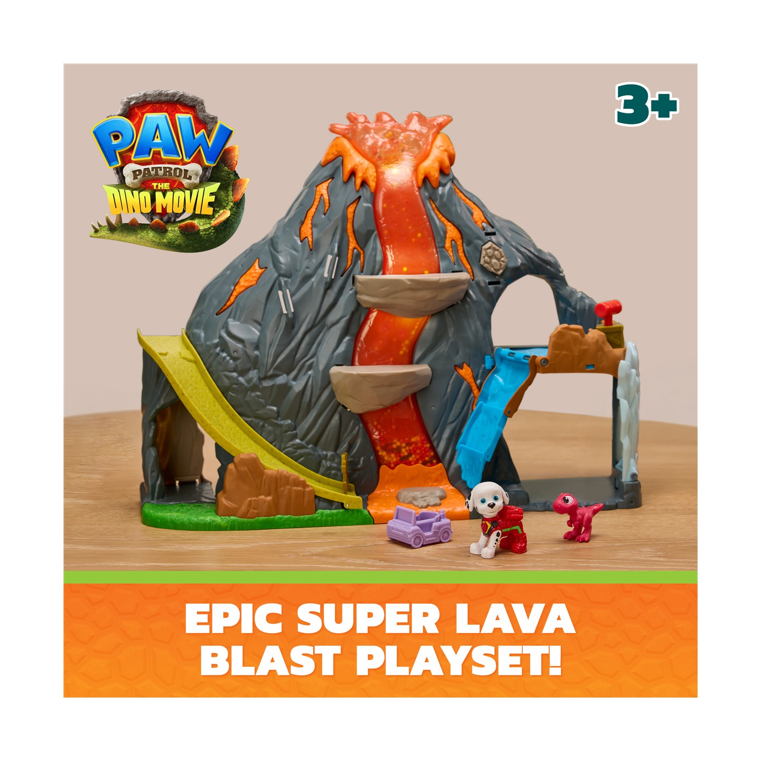Spin Master Paw Patrol: The Dino Movie - Volcano Rescue Playset (6076336) - Image 7