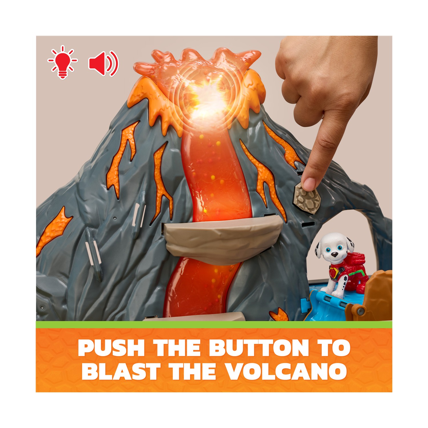 Spin Master Paw Patrol: The Dino Movie - Volcano Rescue Playset (6076336) - Image 8
