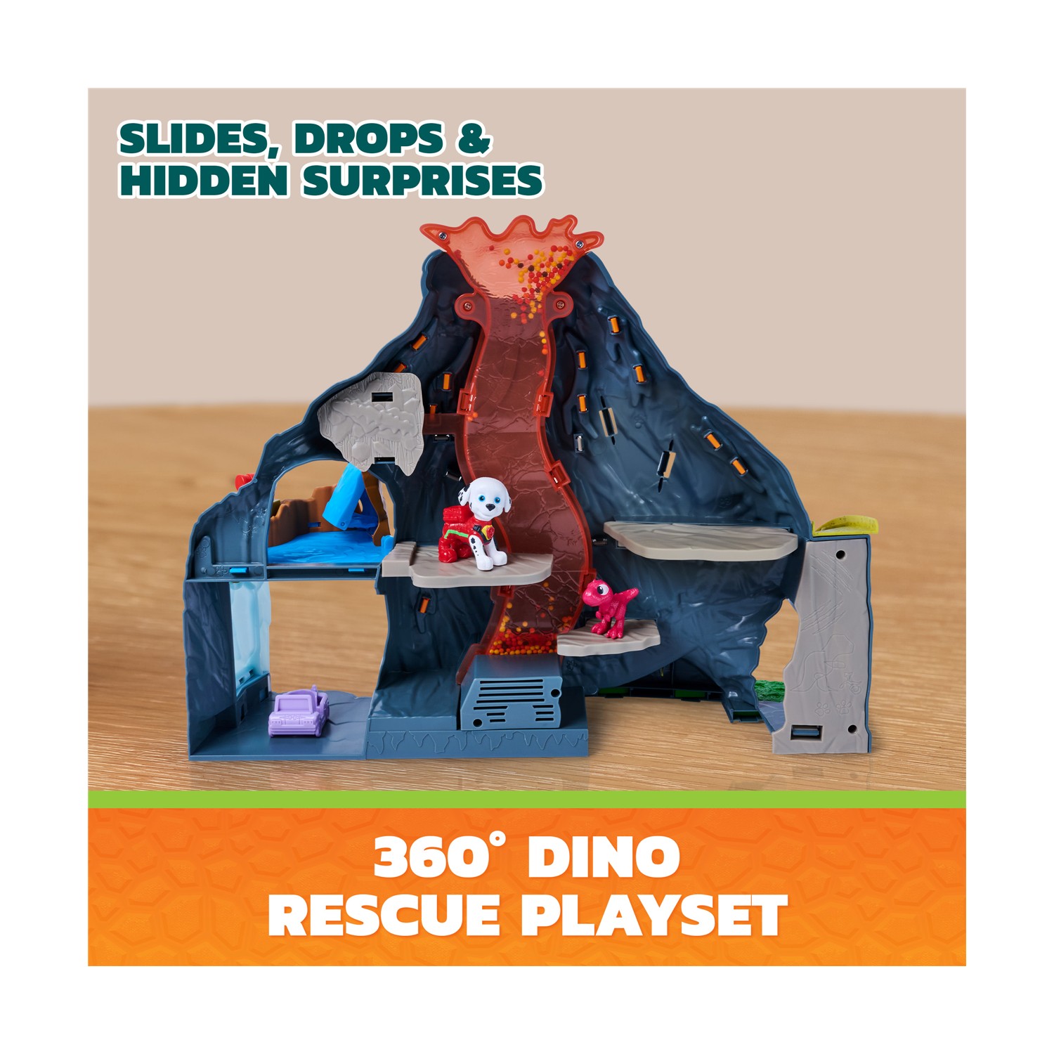 Spin Master Paw Patrol: The Dino Movie - Volcano Rescue Playset (6076336) - Image 9