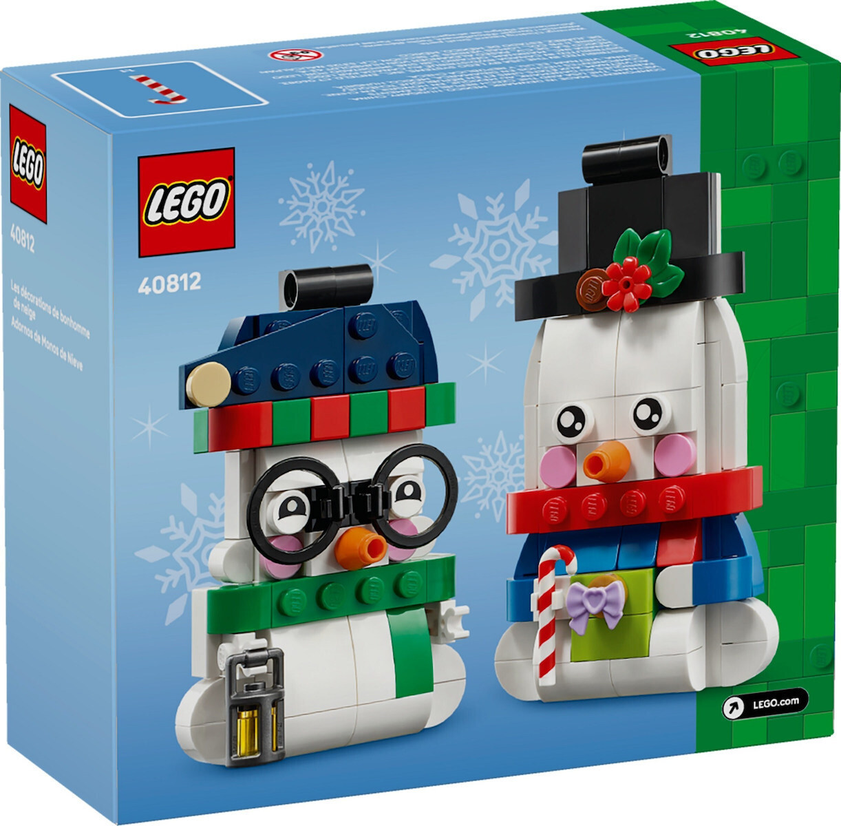 LEGO Seasonal Snowman Ornaments (40812) - Image 2